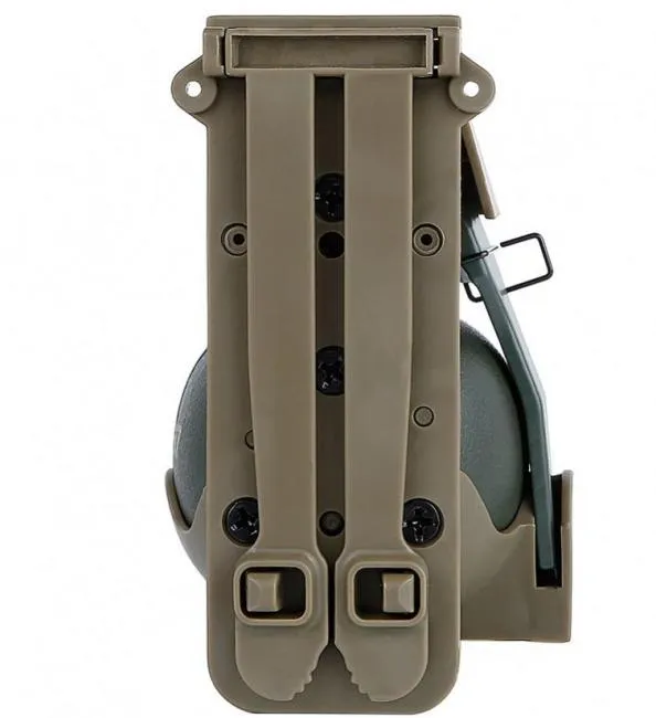 Wosport Dummy Grenade M67 with Mount for Molle Systems Tan